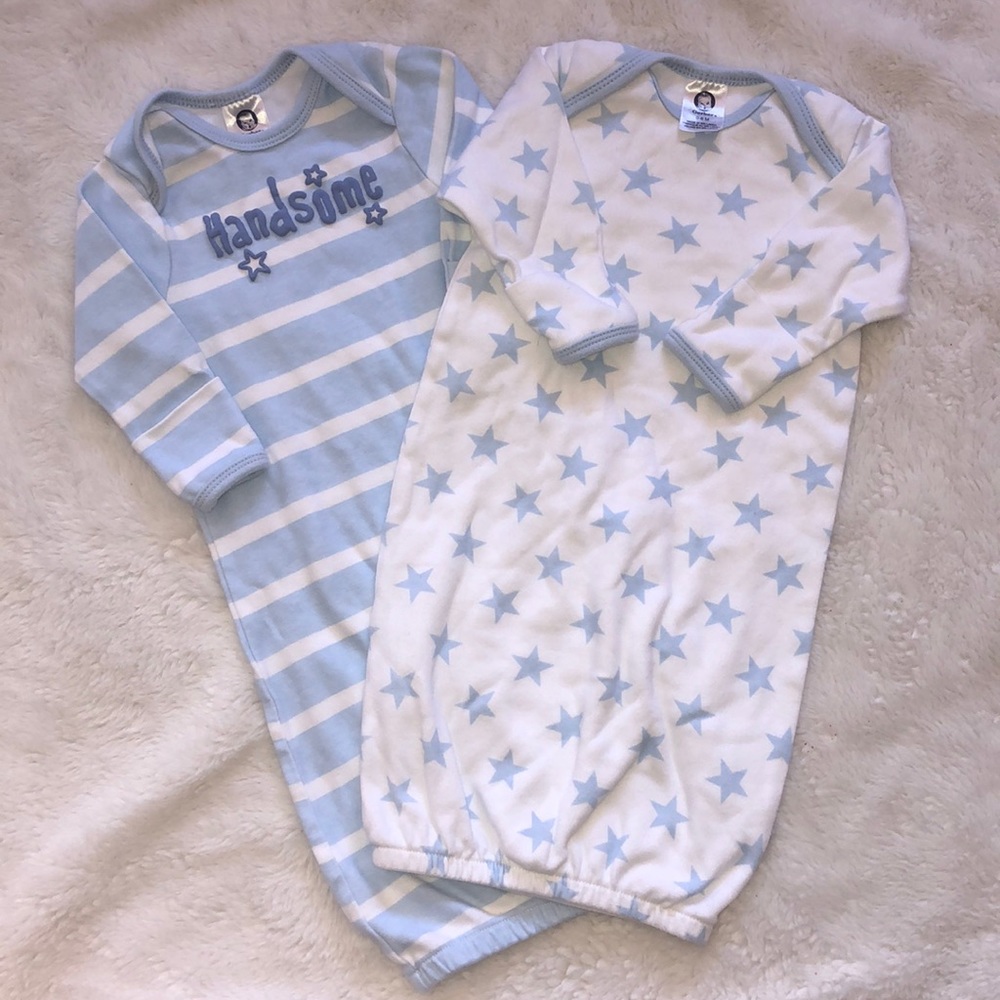 Gerber Baby Boy Gowns | Size 0-6 months